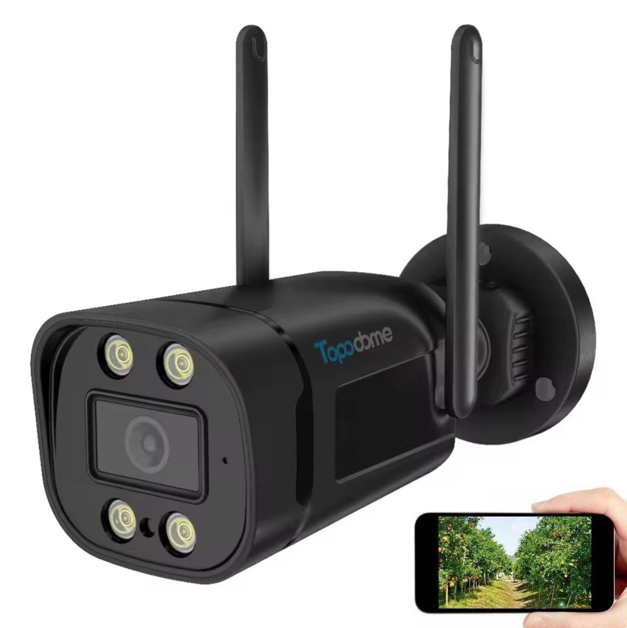 Вулична Wi-Fi IP камера спостереження Topodome B18W 5MP. CamHi Pro