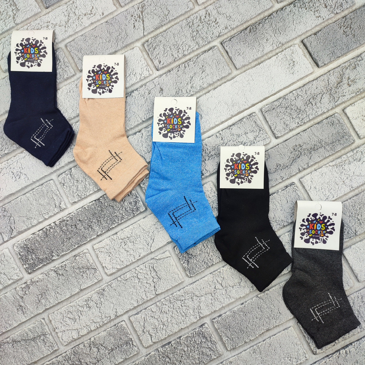 Шкарпетки дитячі середні весна/осінь р.7-8 років малюнок асорті KIDS SOCKS 30039315