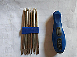 Набір викрутки прецизійна з насадками 6+6 UKC Tools, блістер. Уцінка. PH, Торкс, Щелеві, Трикрилі, фото 4