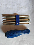 Набір викрутки прецизійна з насадками 6+6 UKC Tools, блістер. Уцінка. PH, Торкс, Щелеві, Трикрилі, фото 3