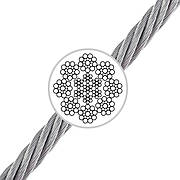 Канат EN12385-5 (8х19) БНС ВЛ з металевим осердям