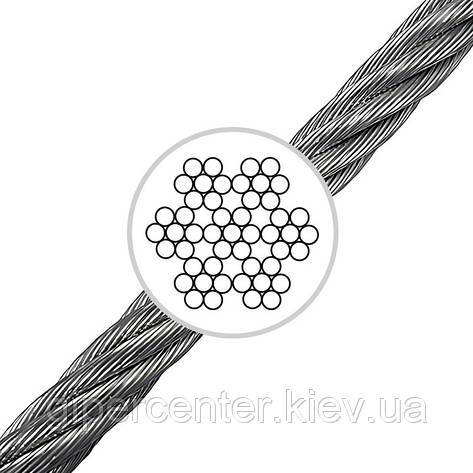 Канат ДСТУ 3066-80 (6х7) ОЦ з металевим осердям, фото 1