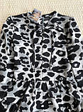 Стильне вишукане ошатне плаття для дівчинки підлітка принт Леопард 7 8 9 10 11 12 13 років, фото 5