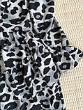 Стильне вишукане ошатне плаття для дівчинки підлітка принт Леопард 7 8 9 10 11 12 13 років, фото 6
