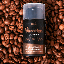 Рідкий вібратор з ароматом кави для чоловіків та жінок Intt Vibration! Coffee, 15 мл