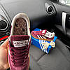 Adidas Spezial Shadow Bordo Velvet жіночі кросівки Адідас Спешіал Бордові вельвет замша демісезон, фото 6