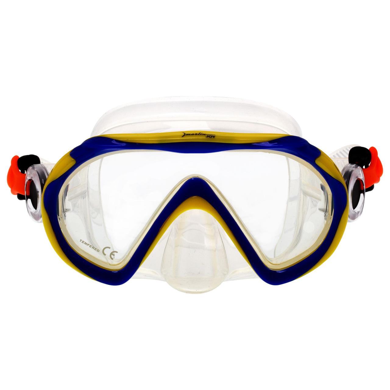 Маска для підводного плавання дитяча Marlin Joy Blue/Yellow