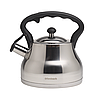 Чайник із нержавіючої сталі Ofenbach KM-100313WH 2.7л зі свистком і ручкою soft touch, фото 3