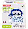Чайник из нержавеющей стали Kamille KM-0870 2.5л со свистком и ручкой soft touch, фото 8