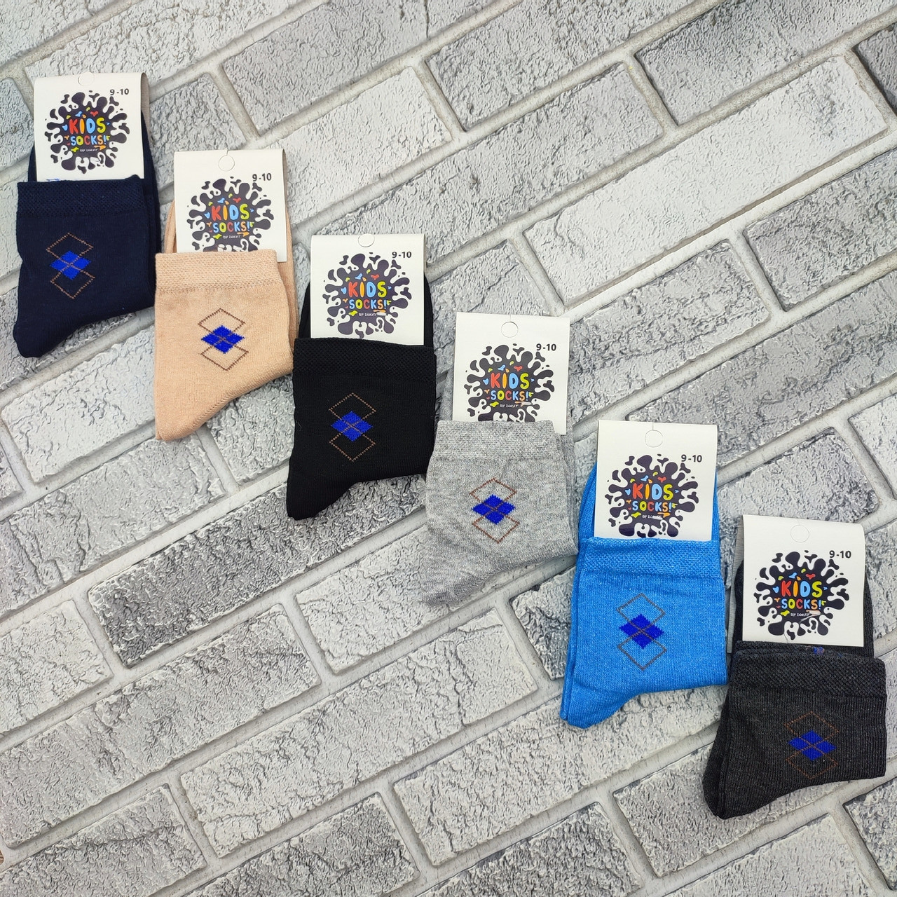 Шкарпетки дитячі середні весна/осінь р.9-10 асорті Kids Socks by Dukat 30034413