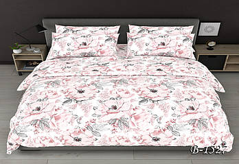 Двоспальна постільна білизна Тет-@-Тет В-1527 бязь (економ)
