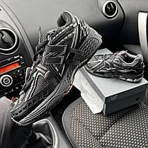 Kросівки New Balance 1906A Black Нью Беланс 1906А чорні шкіра текстиль унісекс демісезонні, фото 4