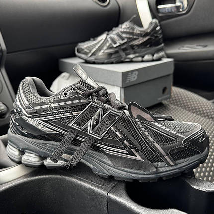 Kросівки New Balance 1906A Black Нью Беланс 1906А чорні шкіра текстиль унісекс демісезонні, фото 1