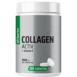 Sporter Collagen Active + Vit C 1000 мг 200 таблеток