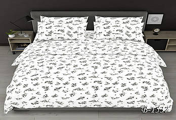 Двоспальна постільна білизна Тет-@-Тет В-1537 бязь (економ)