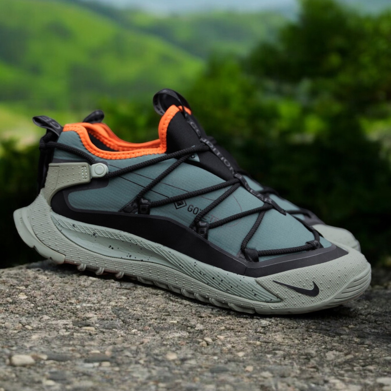 Чоловічі кросівки Nike ACG Terra Antarktik Low Gore-Tex теплі осінь-весна низькі хакі. Фото наживо, фото 1