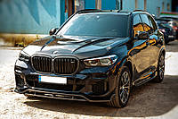 Передний лип Paradigm V-2 (2018-2022, Натуральный карбон) для BMW X5 G05 2019- гг