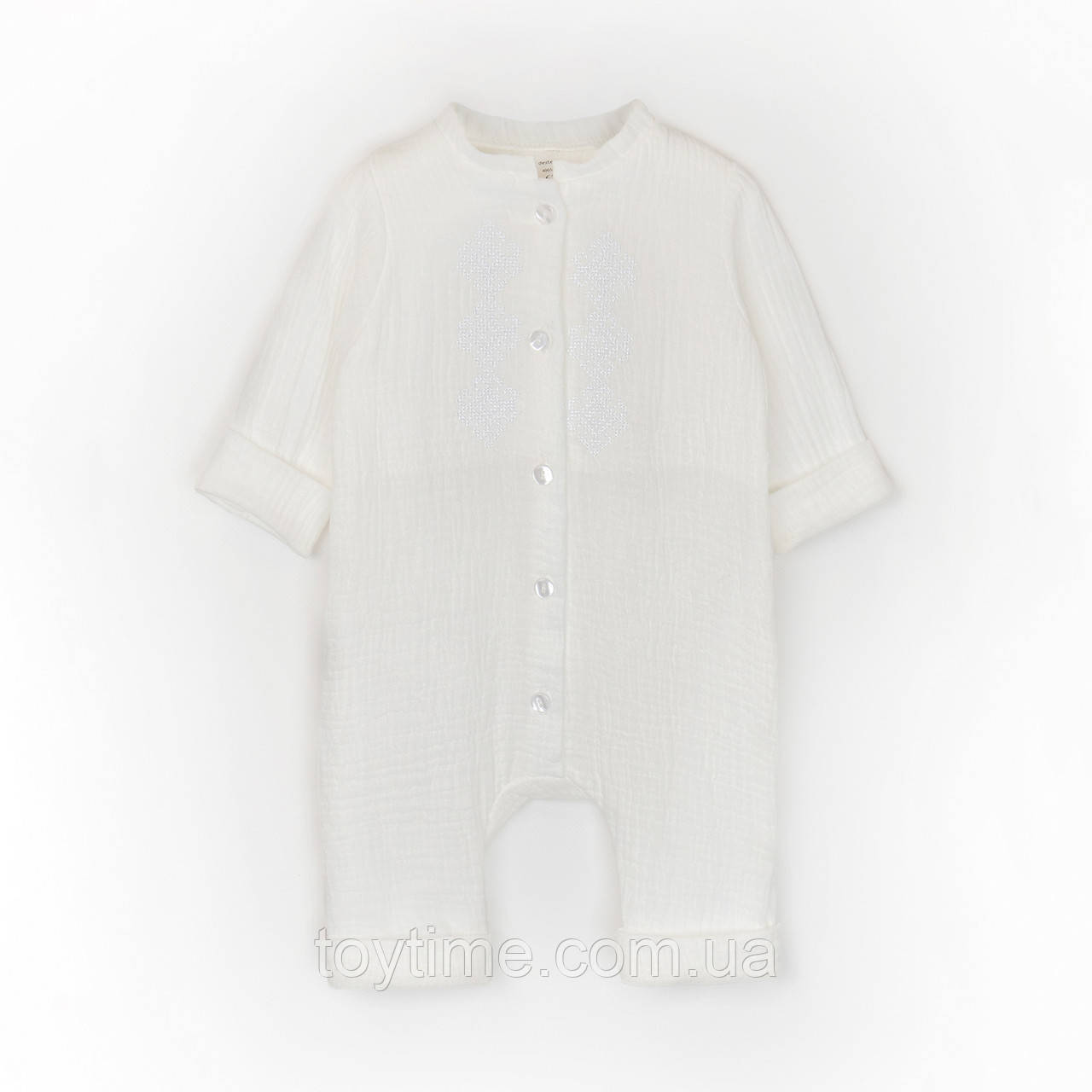 Чоловічок на гудзиках для хлопчиків з вишивкою Pure, фото 1