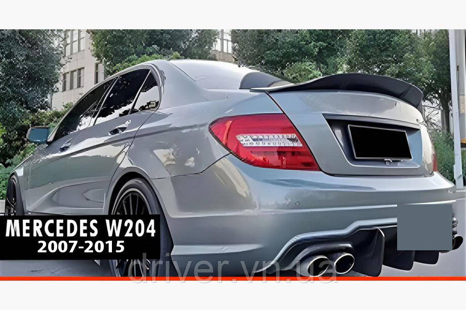 Спойлер DPT V-2 (черный глянец) для Mercedes C-class W204 2007-2015 гг