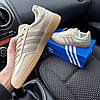 Жіночі кросівки Adidas Spezial Beige Адідас Спеціал бежеві повсякденні замша шкіра демісезон, фото 7