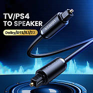 Оптичний аудіо кабель UGREEN AV122 Toslink Optical Audio Cable Pro EIAJ S/PDIF 3m (чорний), фото 3