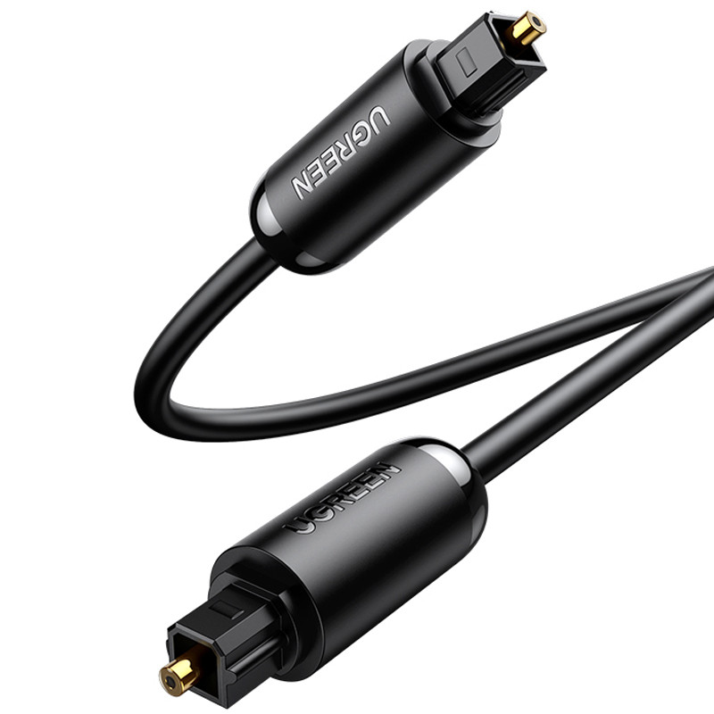 Оптичний аудіо кабель UGREEN AV122 Toslink Optical Audio Cable Pro EIAJ S/PDIF 3m (чорний)