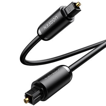 Оптичний аудіо кабель UGREEN AV122 Toslink Optical Audio Cable Pro EIAJ S/PDIF 3m (чорний)