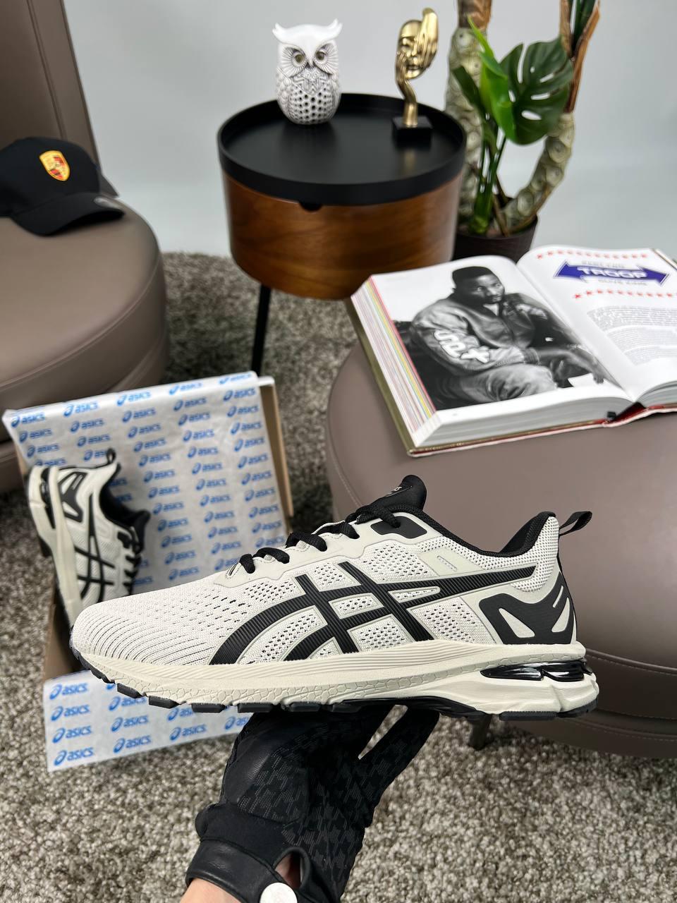 Чоловічі текстильні кросівки ASICS GT-1000 11 Light Grey Black, кеди Асикс текстиль сірі. Чоловіче взуття