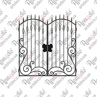Ковані ворота 2150x2000(КВ-54) КОМПЛЕКТ ЕЛЕМЕНТІВ