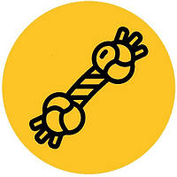 ІГРАШКИ ДЛЯ СОБАК НА МОТУЗКАХ, КАНАТИ, ГРЕЙФЕРИ