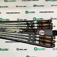 Багатофункціональна лопатка для BBQ темно коричневая ручка Kozak Grill, фото 6