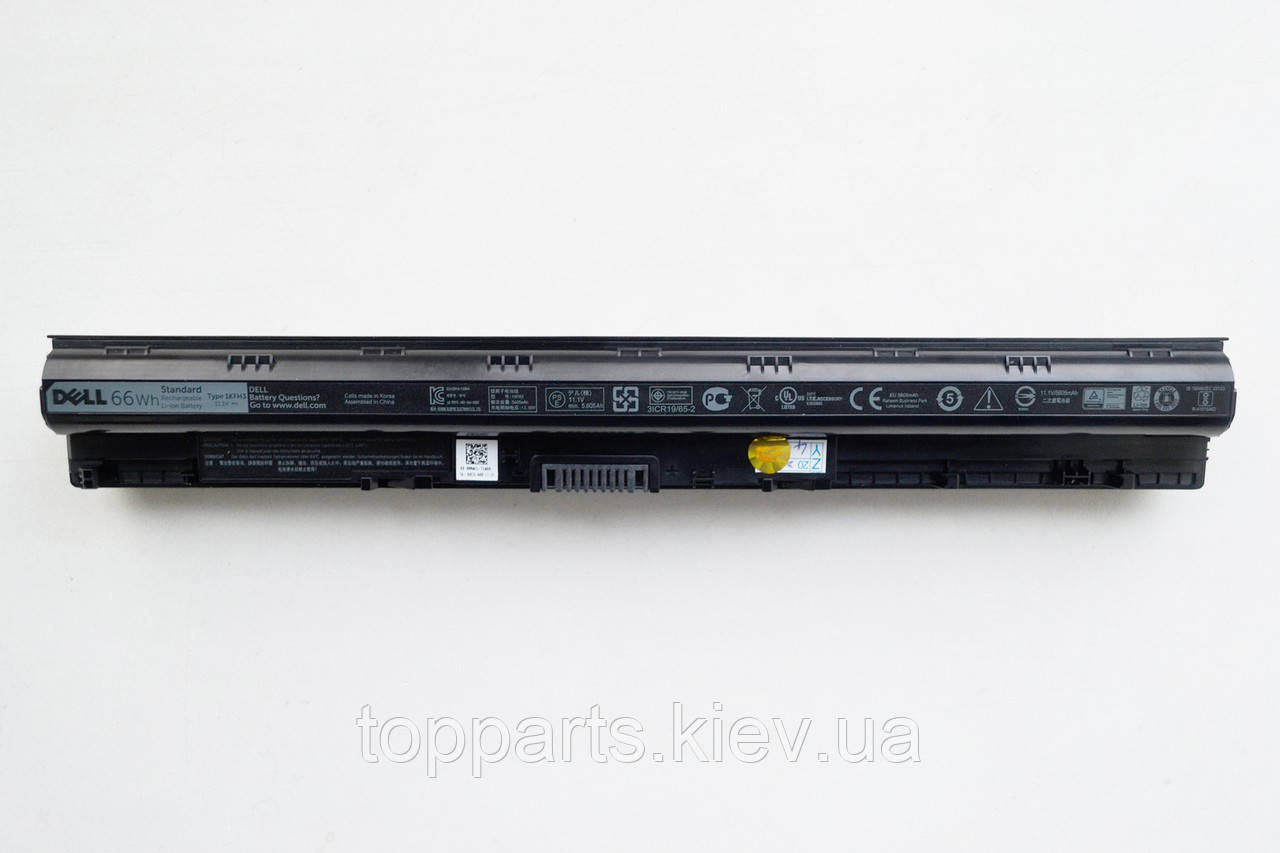 Батарея для ноутбука Dell Inspiron 3558 1KFH3, 66Wh (5605mAh), 6cell, 11.1V, Li-ion, чорна, ОРИГІНАЛЬНА