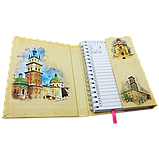 Блокнот із стікерами у твердій обкладинці «Львів. Церква Успіння Пресвятої Богородиці» у комплекті з чохлом, фото 5