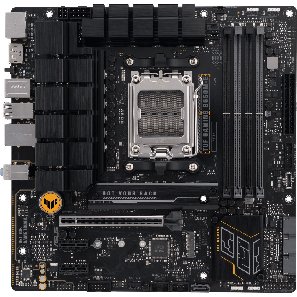 Материнська плата TUF GAMING B650M-E AM5 DDR 5 1хHDMI, 2xDisplayPort 2 4 micro ATX