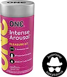 Набір One Intense Arousal Pleasure Kit Презервативи 6 шт + Лубрикант 6 шт + Вібро кільце 1 шт, фото 2