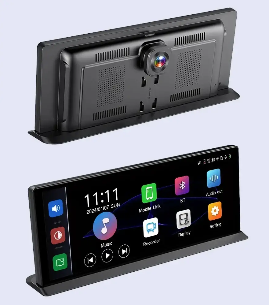 Автомобільний медіа монітор T132 12.3'' DVR Auto CarPlay (1 камера) Wi-Fi Bluetooth FM