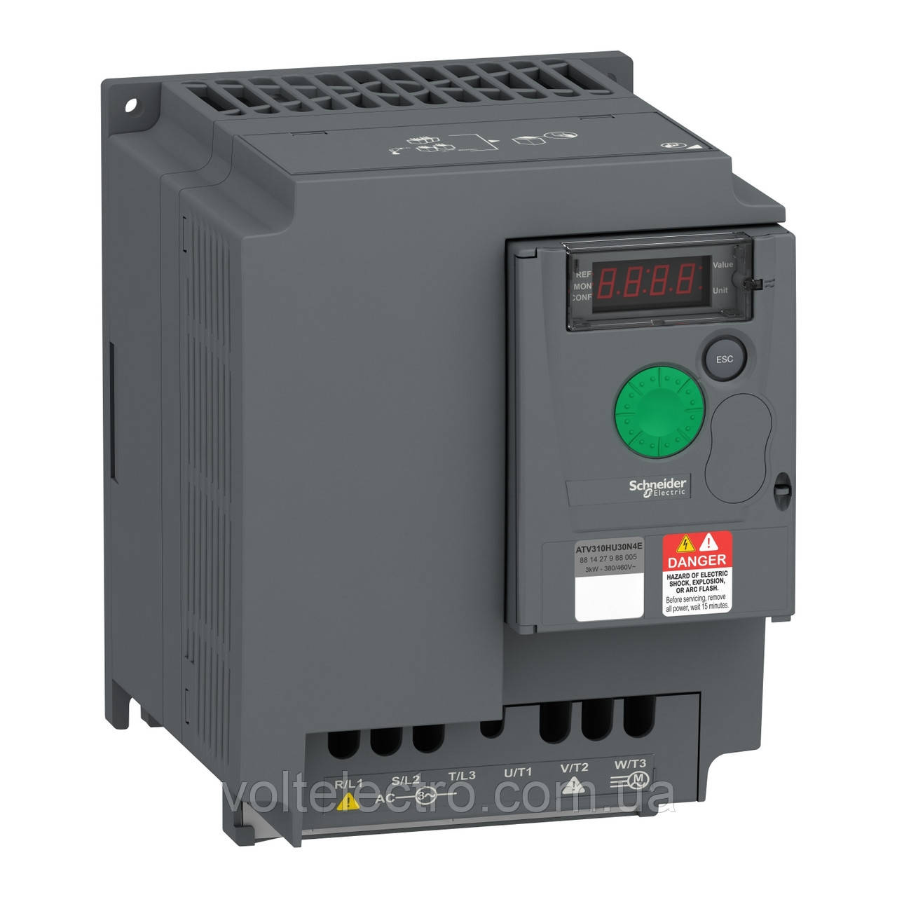 Перетворювач частоти ATV310 3кВт 7,1А 380В 3ф ATV310HU30N4E
