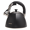 Чайник з нержавіючої сталі Kamille KM-100308 3,2 л зі свистком і ручкою soft touch., фото 2