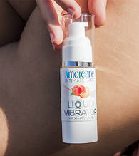 Рідкий вібратор з ароматом персика для чоловіків та жінок Amoreane Liquid Vibrator Peach, 30 мл