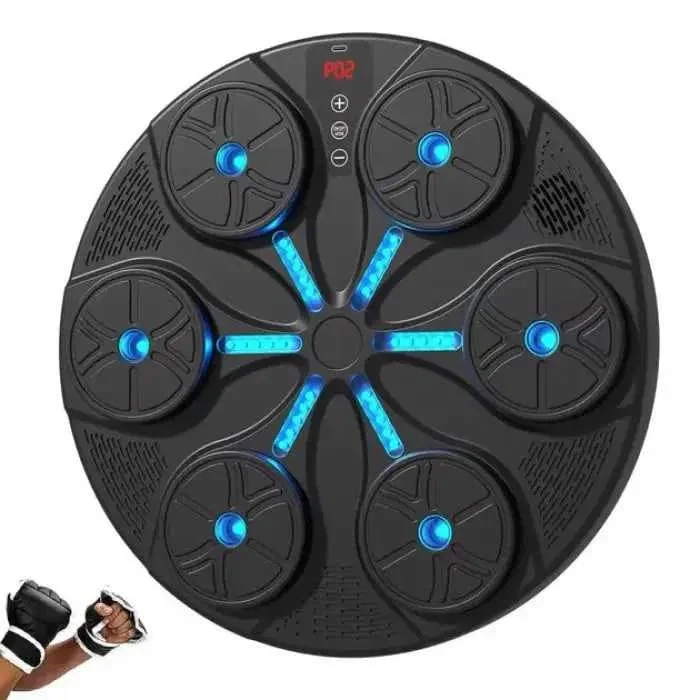 Музична мішень для боксу Music Boxing з Bluetooth і рукавичками 35см. Настінний тренажер мішень для боксу