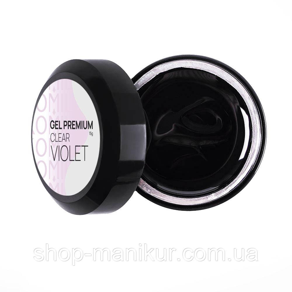 Гель для нарощування Komilfo Gel Premium  violet, 15 г