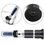 Рефрактометр для меду 3 в 1, тестер цукристості вологості щільності RZ127, фото 4