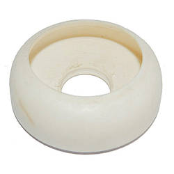 Груша для зливного бачка унітаза прохідна 40 х 20 х 63 мм заводська гумова біла