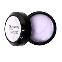 Гель для нарощування Komilfo Gel Premium  milky diamond, 15 г