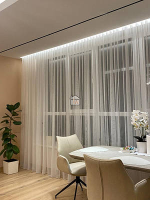 Гардина сітка вуаль тканина для тюлю напівпрозора