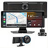 Автомобільний мультимедіа монітор T28H 10.26'' (1 камера) Auto CarPlay Bluetooth FM, фото 5