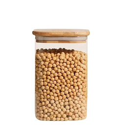 Банка скляна "Modern" для зберігання продуктів з бамбуковою кришкою Helios 1500 мл 5230