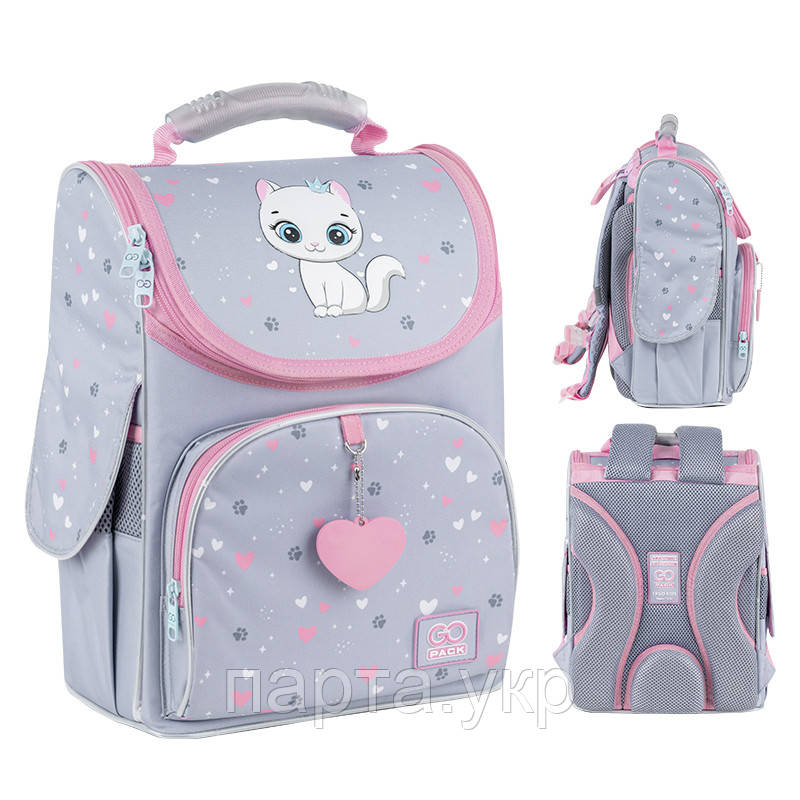 Рюкзак шкільний каркасний GoPack Education Kitten Princess GO25-5001S-3
