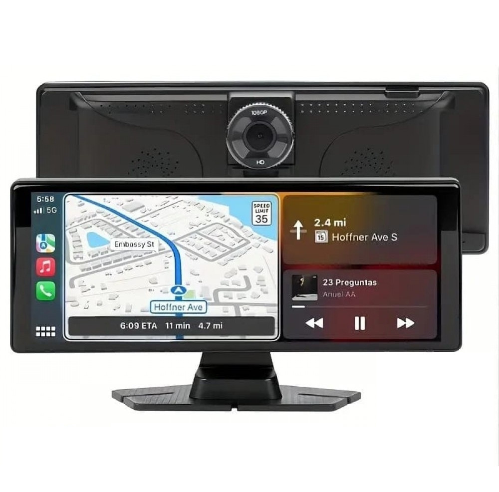 Автомобільний мультимедіа монітор T28H 10.26'' (1 камера) Auto CarPlay Bluetooth FM, фото 1