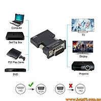 Адаптер HDMI VGA D-SUB перехідник VGA D-SUB HDMI конвертер з аудіо кабелем VGA D-SUB HDMI між HDMI VGA D-SUB adapter Smart TV